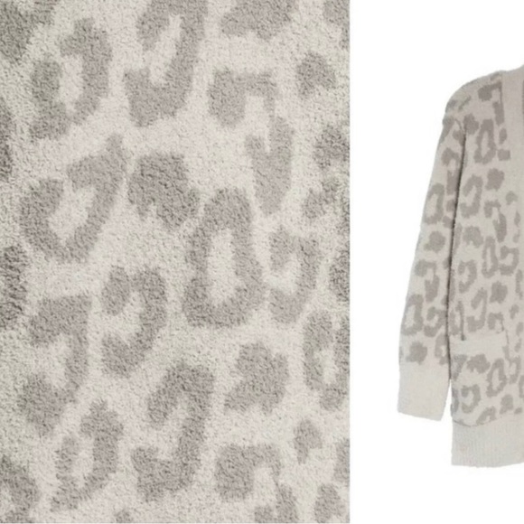 🎉HP🎉New Barefoot Dreams Leopard Cozy Chic
Cardigan Linen/Warm Grey XL🤍 - Picture 9 of 10
